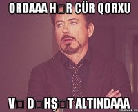 ORDAAA HƏR CÜR QORXU VƏ DƏHŞƏT ALTINDAAA