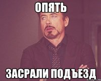 ОПЯТЬ ЗАСРАЛИ ПОДЪЕЗД