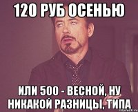 120 руб осенью или 500 - весной, ну никакой разницы, типа