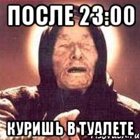 ПОСЛЕ 23:00 КУРИШЬ В ТУАЛЕТЕ