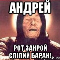 Андрей рот закрой сліпий баран!