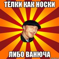 Тёлки как носки Либо ванюча