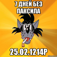 7 дней без Паксила 25.02.1214р