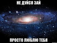 не дуйся зай просто люблю тебя