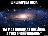 Шишкарева Лиза Ты моя любимая лохушка, я тебя очень люблю:**