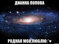 Дианка Попова Родная моя,люблю:*♥