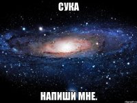 Сука Напиши мне.