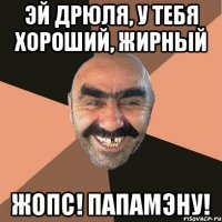 Эй Дрюля, у тебя хороший, жирный жопс! Папамэну!