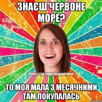 Знаєш Червоне море? То моя мала з месячними там покупалась