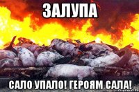 ЗалУПА Сало упало! Героям сала!