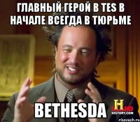 Главный герой в TES в начале всегда в тюрьме bethesda