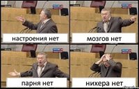 настроения нет мозгов нет парня нет нихера нет