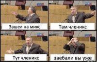 Зашел на микс Там членикс Тут членикс заебали вы уже