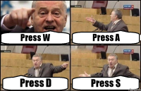 Press W Press A Press D Press S