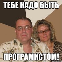 тебе надо быть Програмистом!