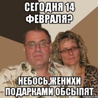 Сегодня 14 февраля? Небось,женихи подарками обсыпят