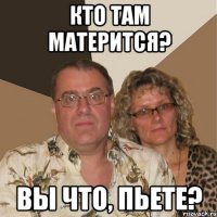 КТО ТАМ МАТЕРИТСЯ? ВЫ ЧТО, ПЬЕТЕ?
