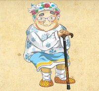 Создать мем Бабуля в шоке