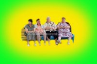 Создать мем Типичные бабушки