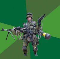 Создать мем Типичный Милитарист