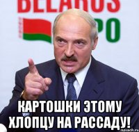  картошки этому хлопцу на рассаду!