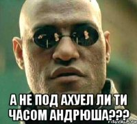  а не под ахуел ли ти часом андрюша???