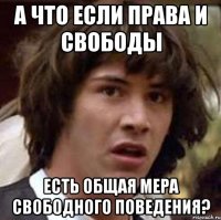 А что если права и свободы есть общая мера свободного поведения?