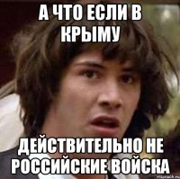 А что если в Крыму действительно не российские войска