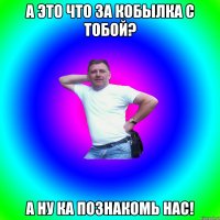 а это что за кобылка с тобой? А ну ка познакомь нас!