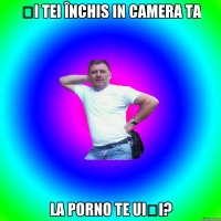 Și tei închis in camera ta La porno te uiți?