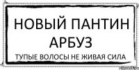 новый пантин арбуз тупые волосы не живая сила