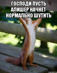 господи пусть Алишер начнет нормально шутить 