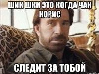 Шик Шки это когда чак норис Следит за тобой