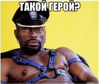 Такой герой? 