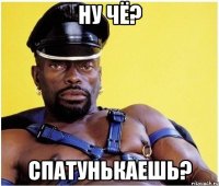 Ну чё? Спатунькаешь?