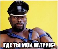  Где ты мой патрик?