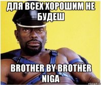 Для всех хорошим не будеш brother by brother niga