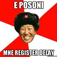 E posoni Mne register delay