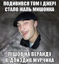 ПОДИВИВСЯ ТОМ І ДЖЕРІ СТАЛО ЖАЛЬ МИШОНКА ПІШОВ НА ВЕРАНДУ ВІДПИЗДИВ МУРЧИКА