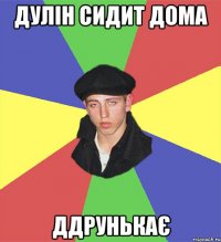 дулін сидит дома ддрунькає