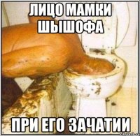 Лицо мамки шышофа При его зачатии