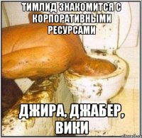 тимлид знакомится с корпоративными ресурсами джира, джабер, вики