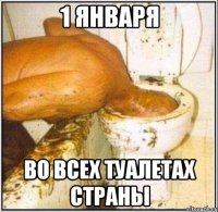 1 января во всех туалетах страны