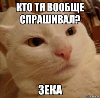 кто тя вообще спрашивал? Зека