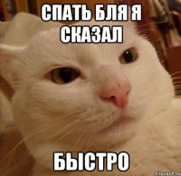 Спать бля я сказал Быстро