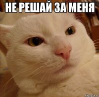 Не решай за меня 