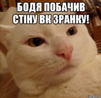 Бодя побачив стіну вк зранку! 