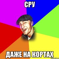 сру даже на кортах