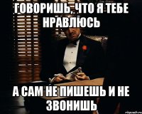 Говоришь, что я тебе нравлюсь А сам не пишешь и не звонишь