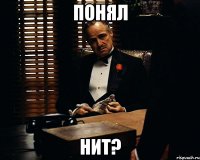 Понял Нит?